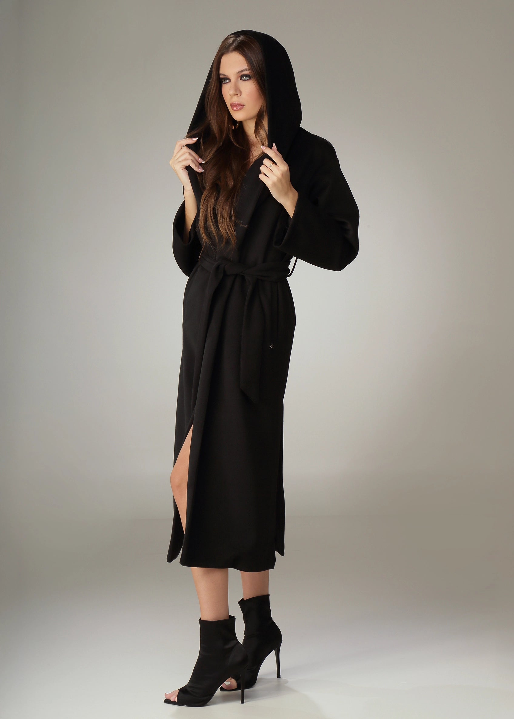 Cappotto con cappuccio
