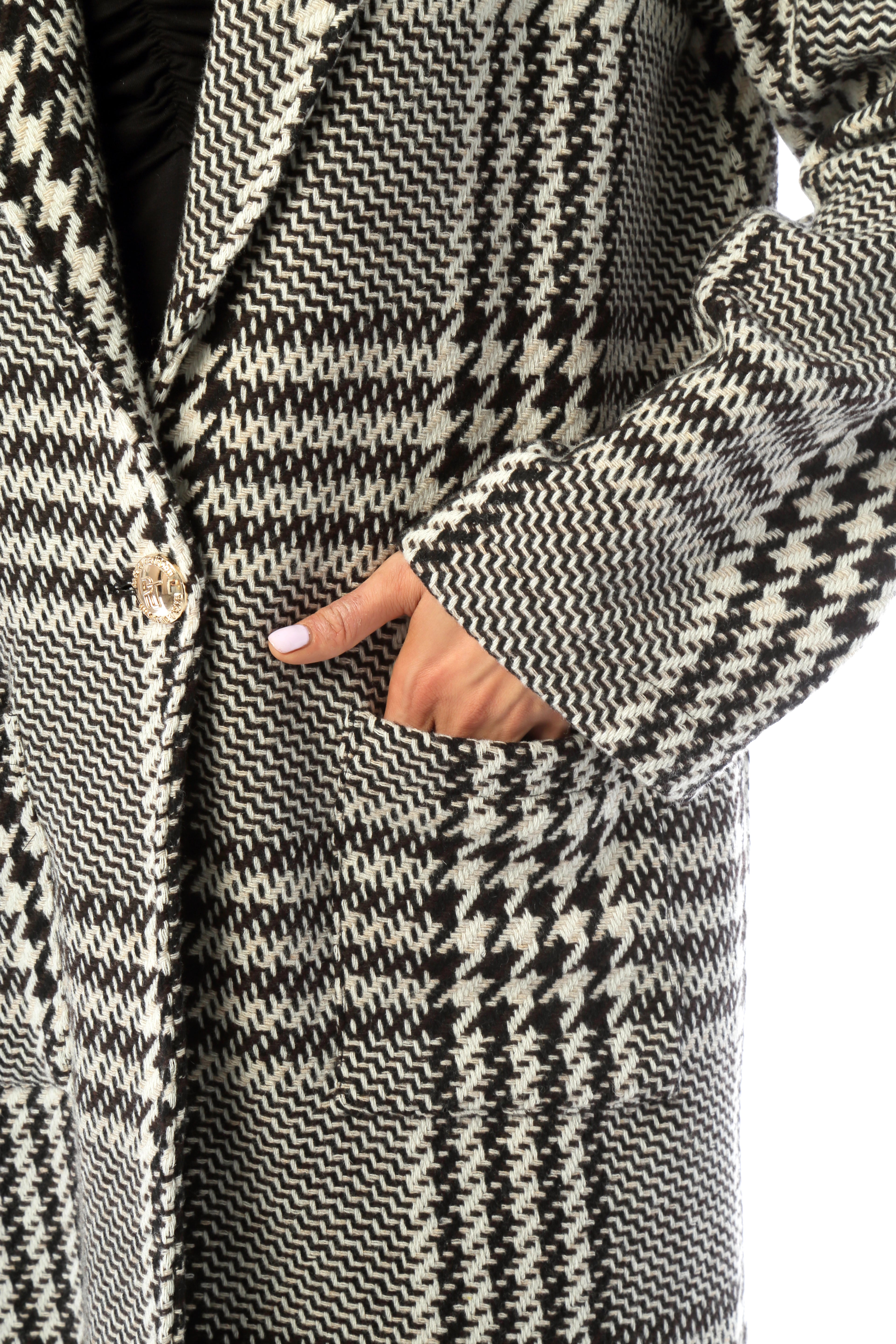 Cappotto con collo a revers
