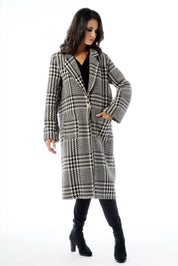 Cappotto con collo a revers