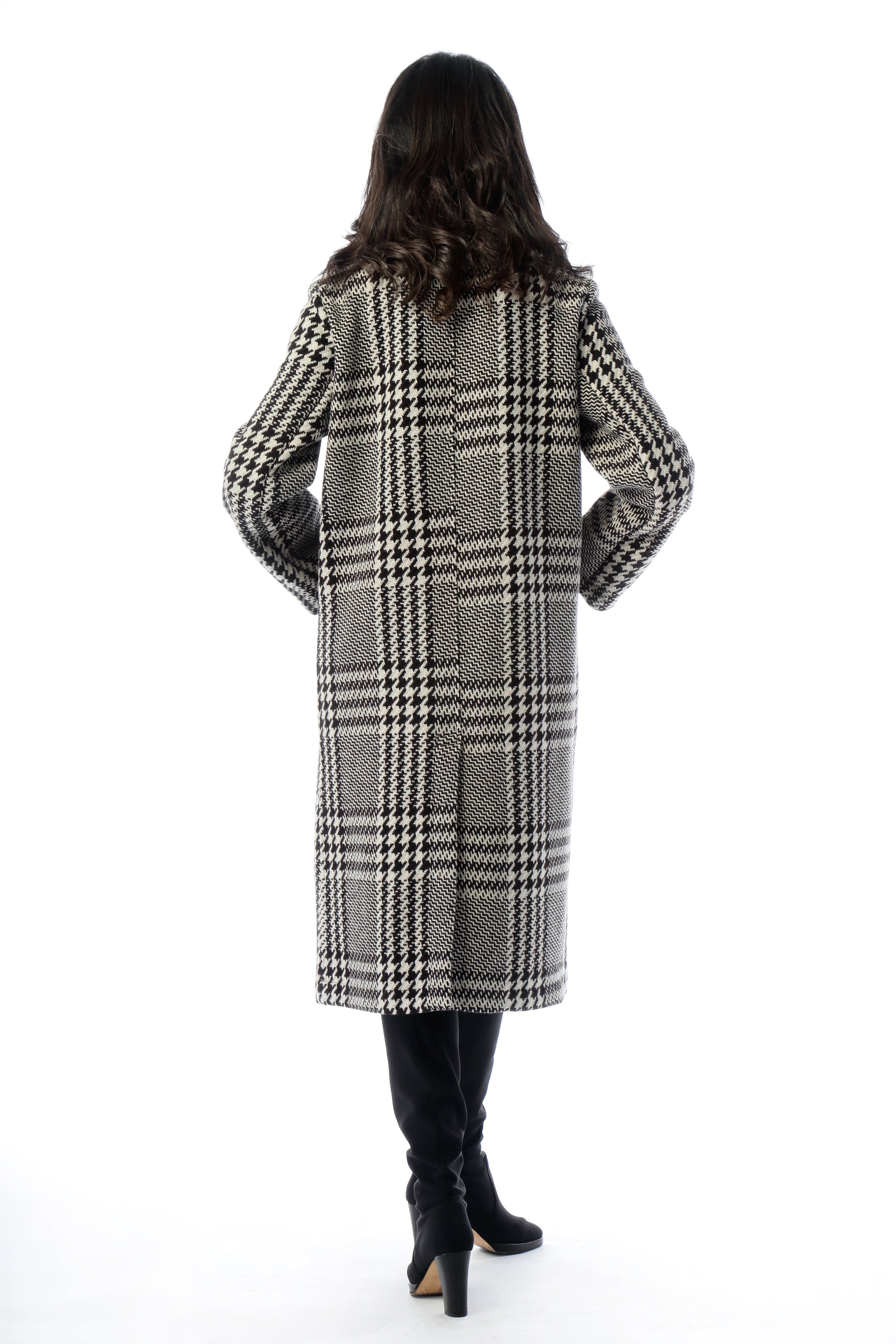 Cappotto con collo a revers