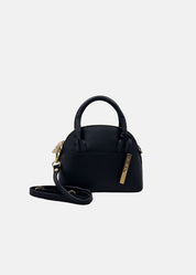 Mini Bag in pelle con dettagli oro