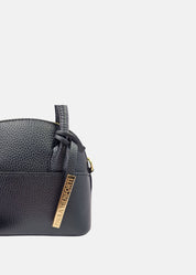 Mini Bag in pelle con dettagli oro