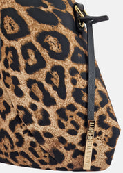 Sacca hobo in tessuto tecnico nylon maculato