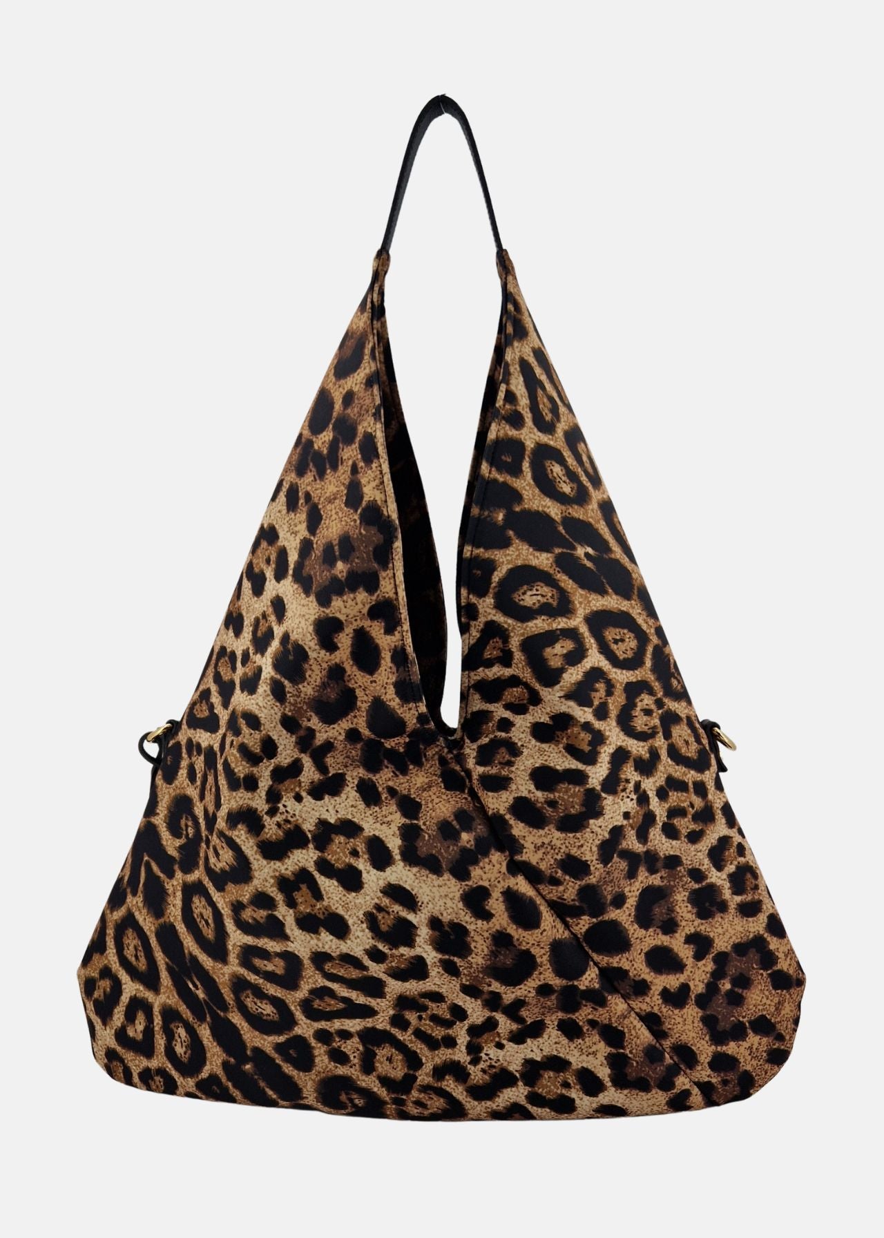 Sacca hobo in tessuto tecnico nylon maculato