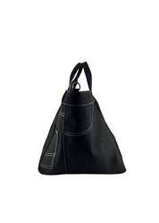 Shopper jeans con castoni