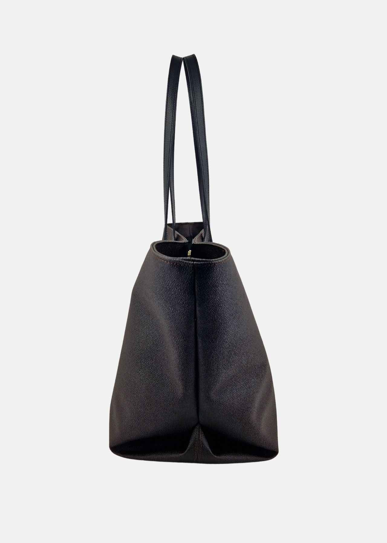 Shopper Donna effetto saffiano con rivetti oro