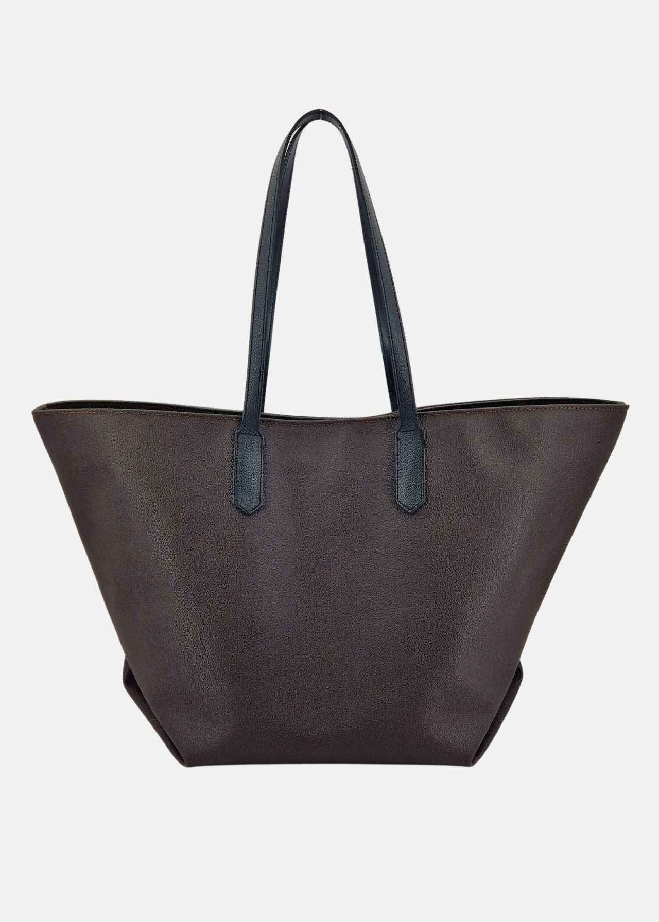 Shopper Donna effetto saffiano con rivetti oro