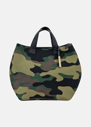 Borsa a mano donna in neoprene con pendente argento