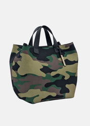 Borsa a mano donna in neoprene con pendente argento