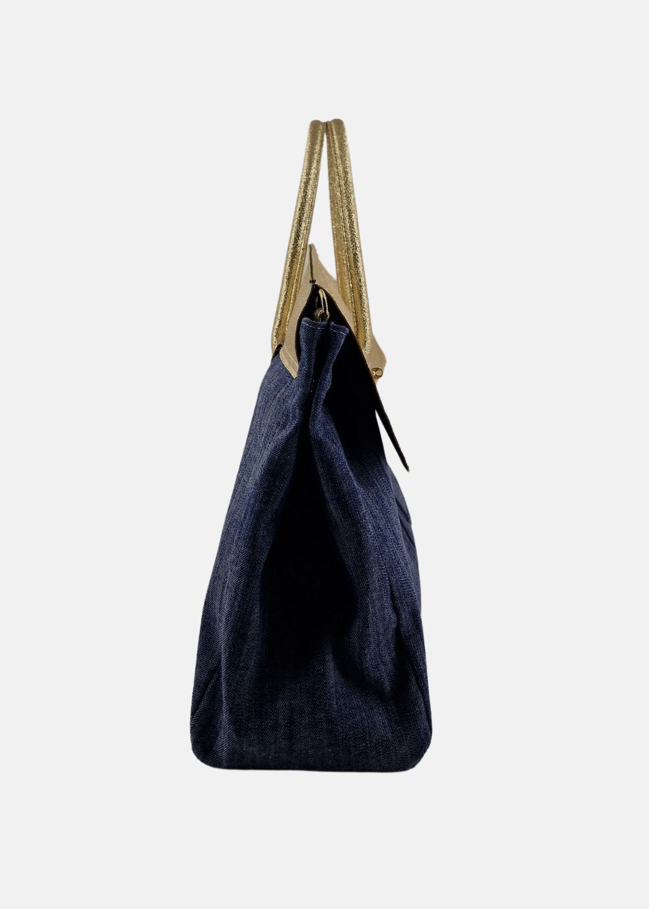 Shopper Jeans con patta laminata