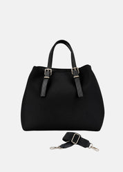 Shopper medium in neoprene e pelle