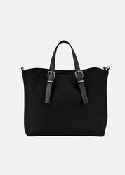 Shopper medium in neoprene e pelle