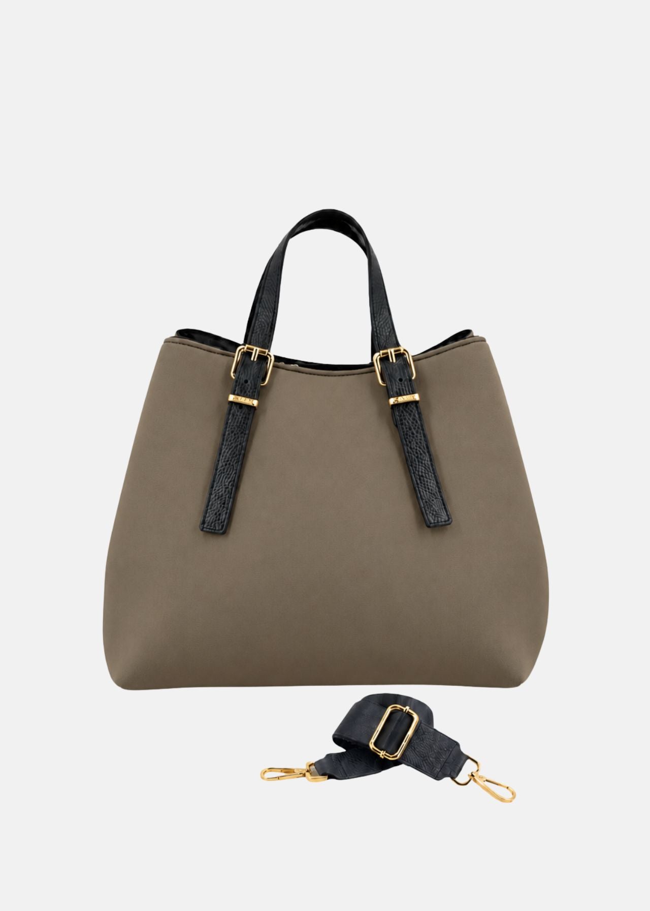Shopper medium in neoprene e pelle