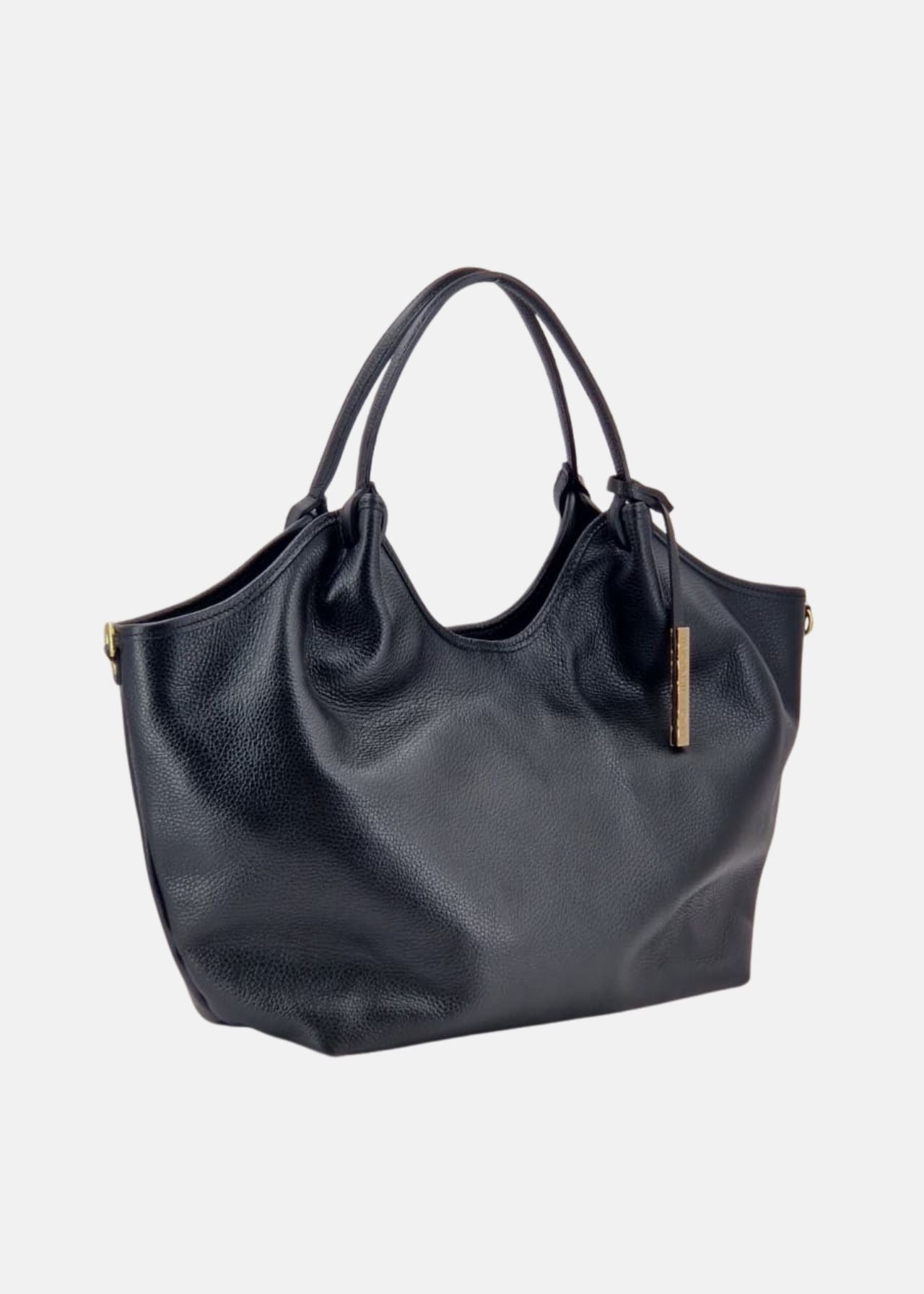 Shopper in vera pelle