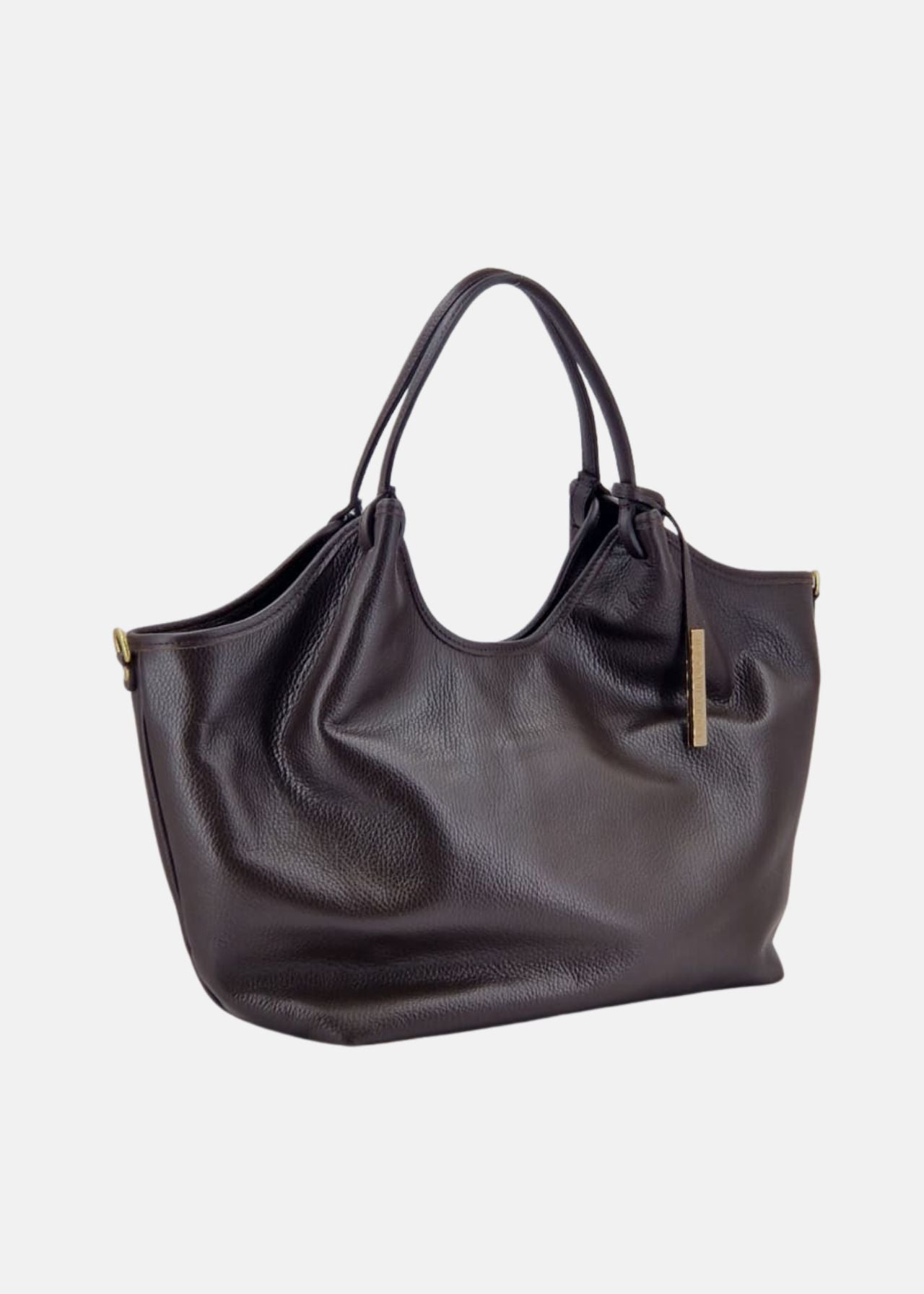 Shopper in vera pelle