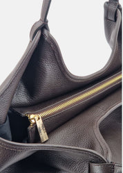 Shopper in vera pelle
