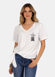 T-Shirt Donna con spilla