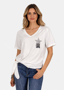 T-Shirt Donna con spilla