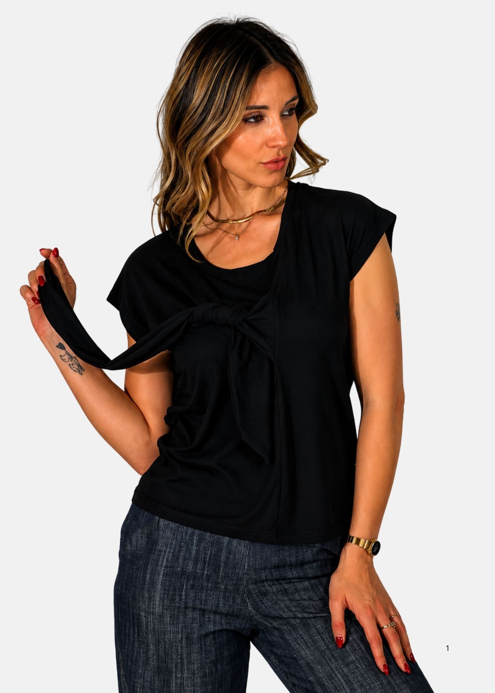 T-Shirt Donna con nodo