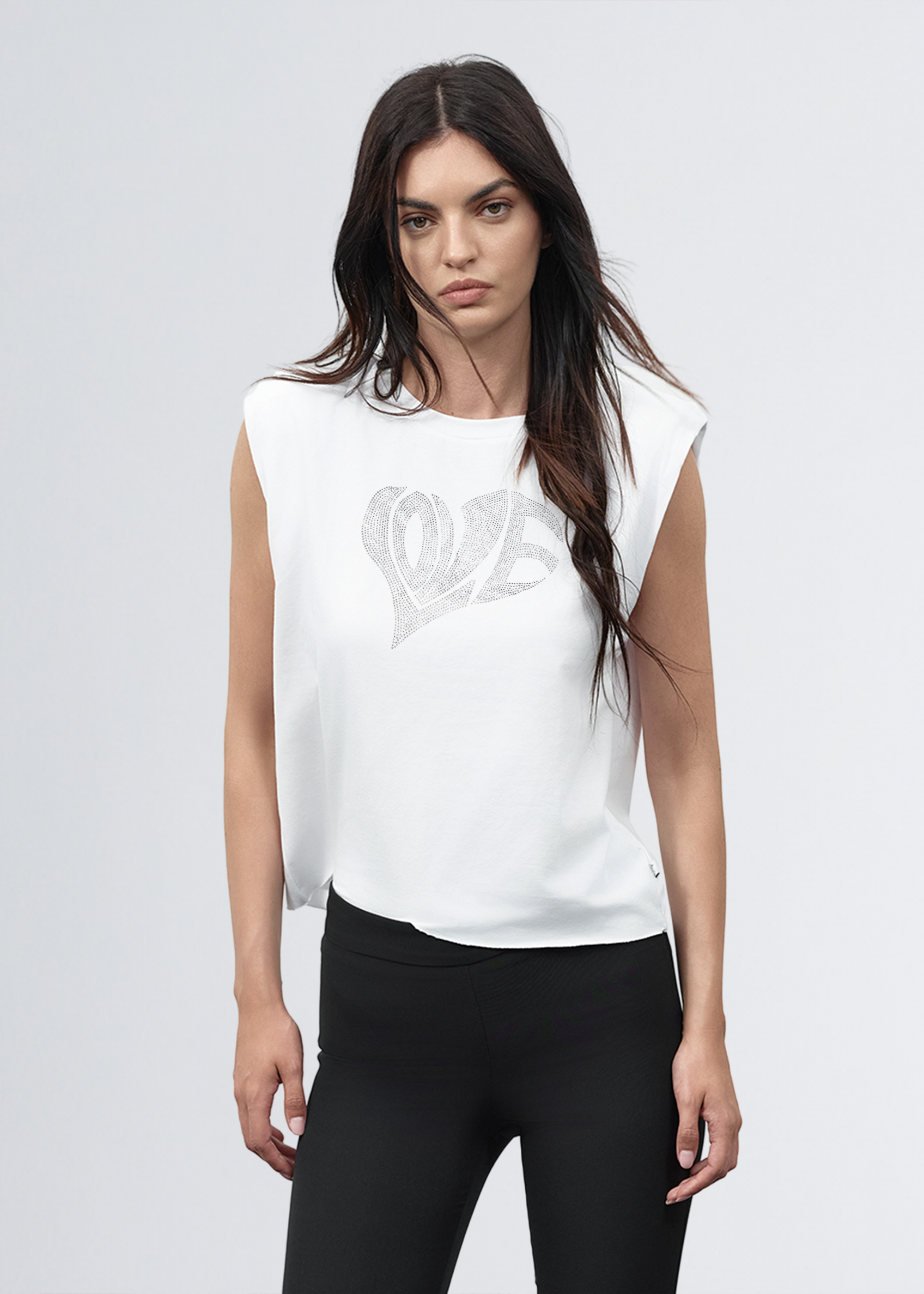 Paola T. T-shirt smanicata Heart