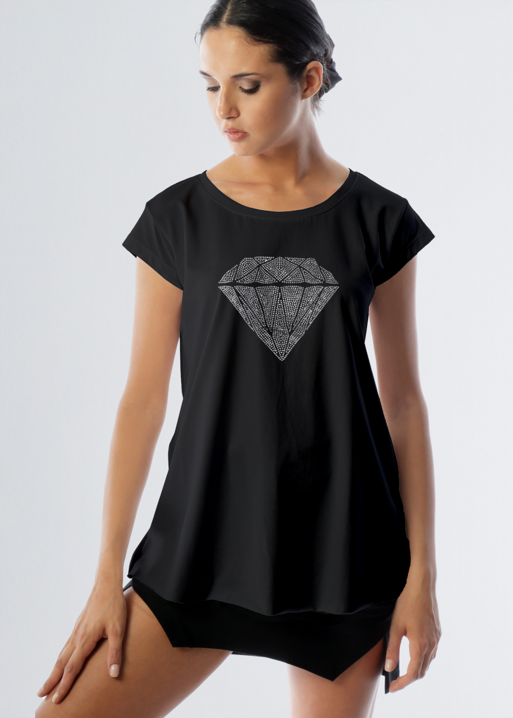 Paola T. Maxi t-shirt Diamond