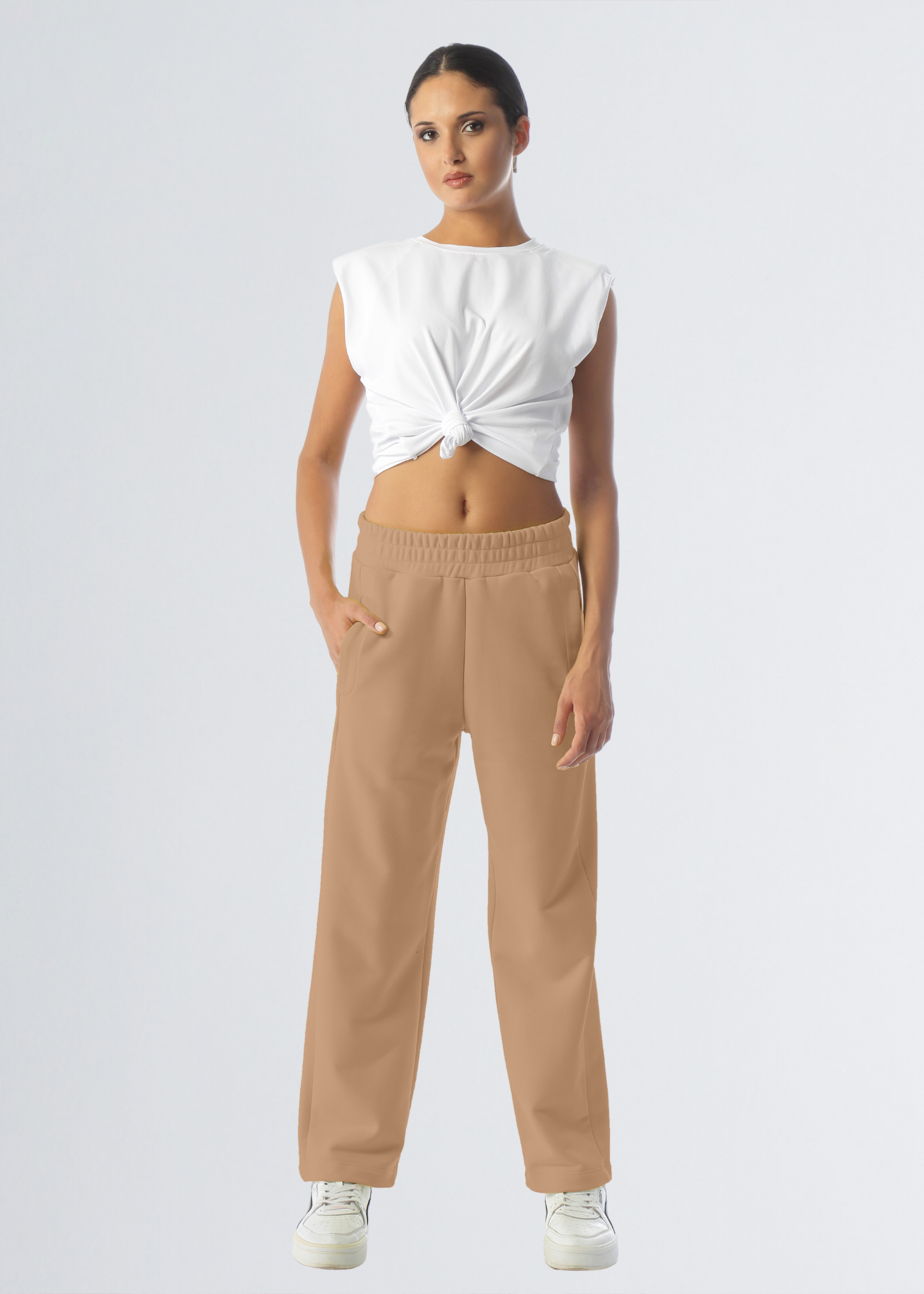 Paola T. Pantalone in cotone stretch