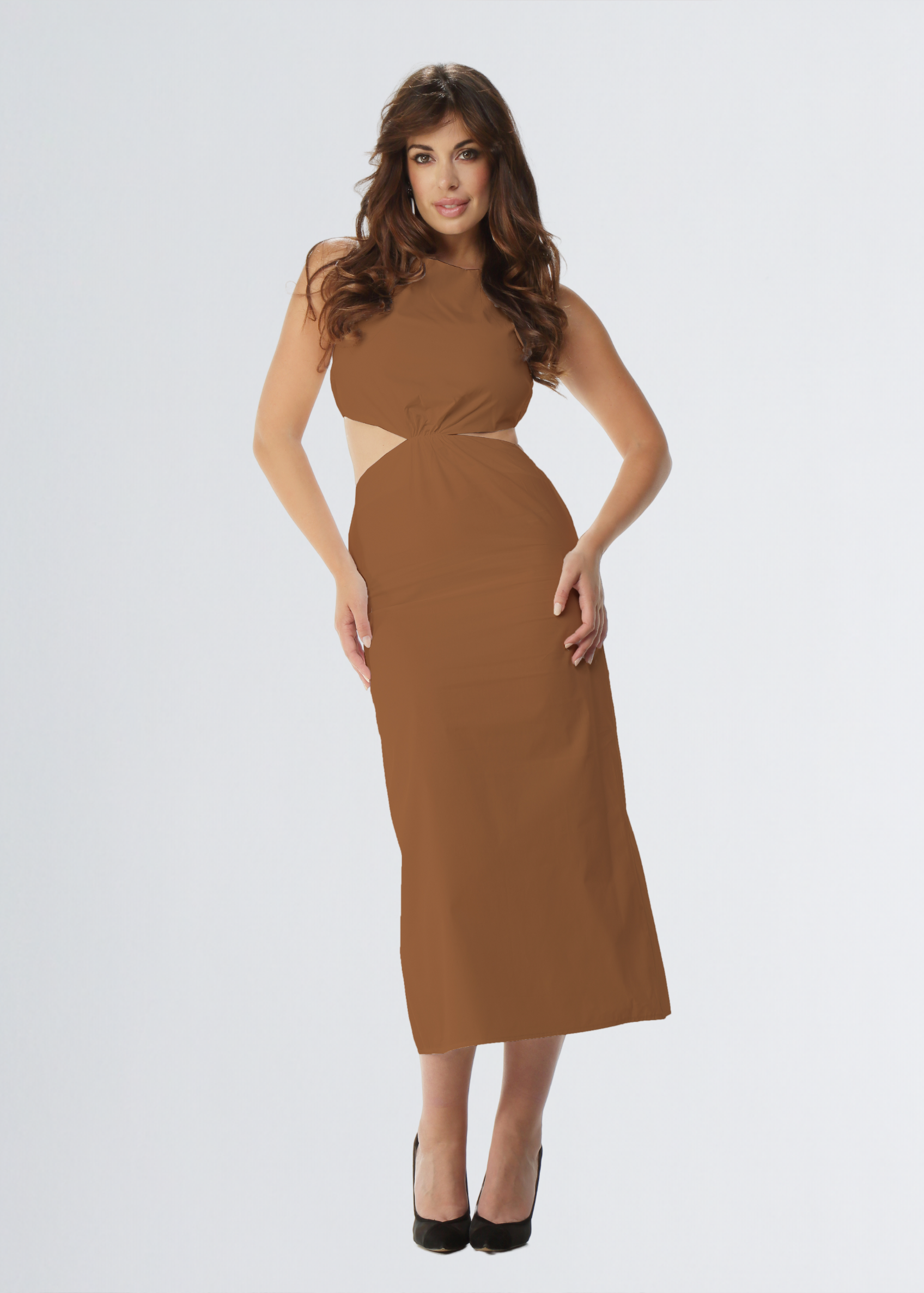 Paola T. Abito CUT-OUT in cotone stretch