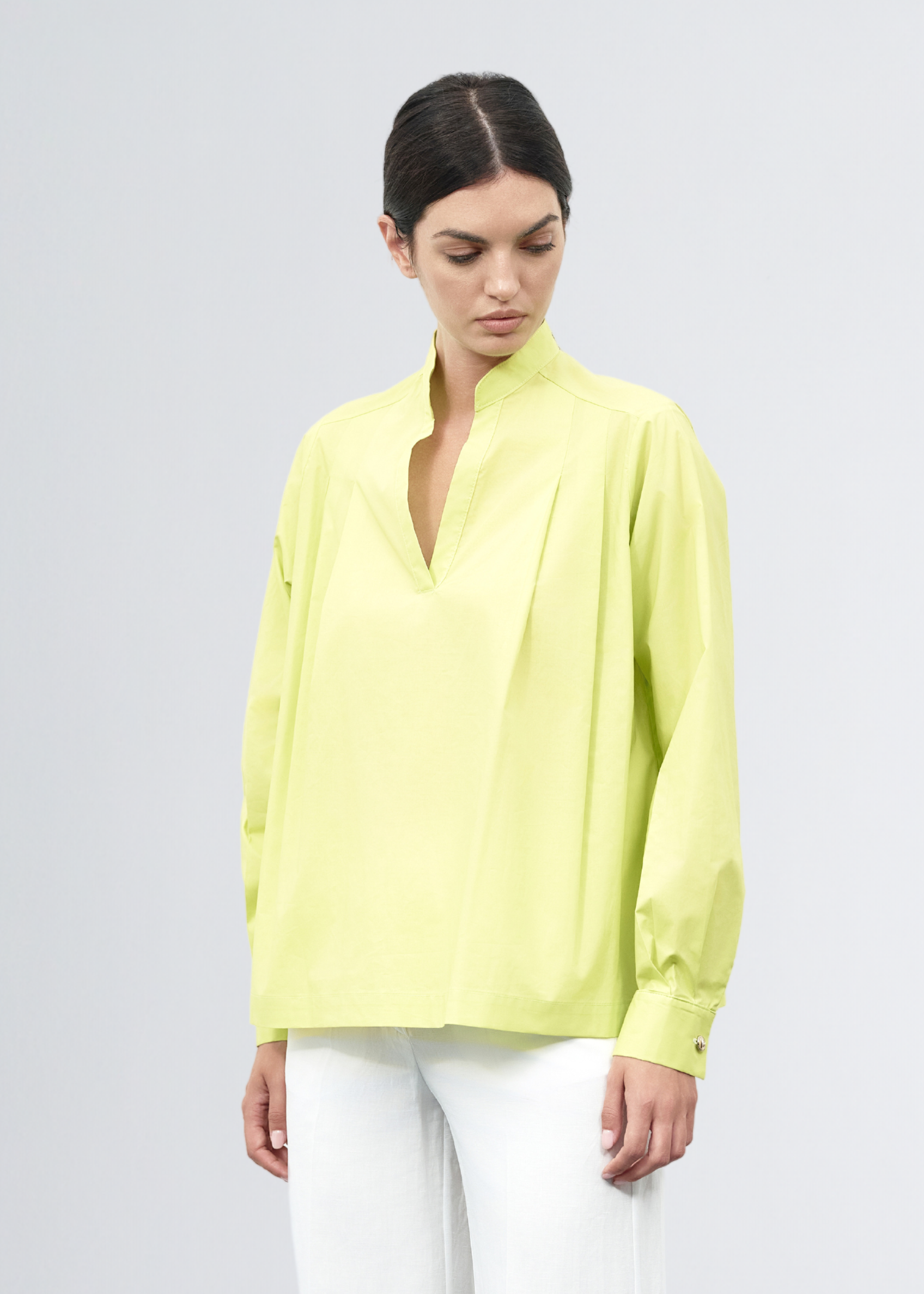 Paola T. Blusa in cotone stretch