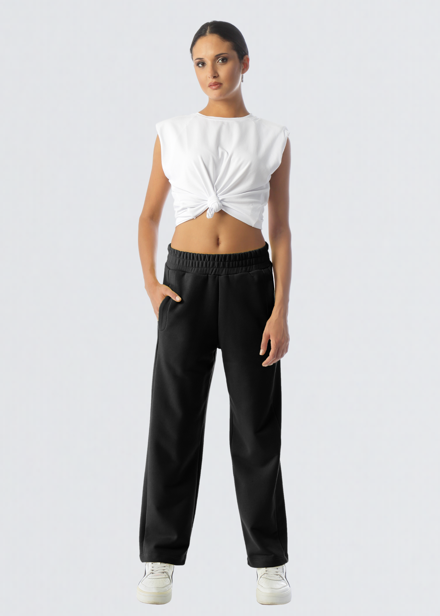 Paola T. Pantalone in cotone stretch