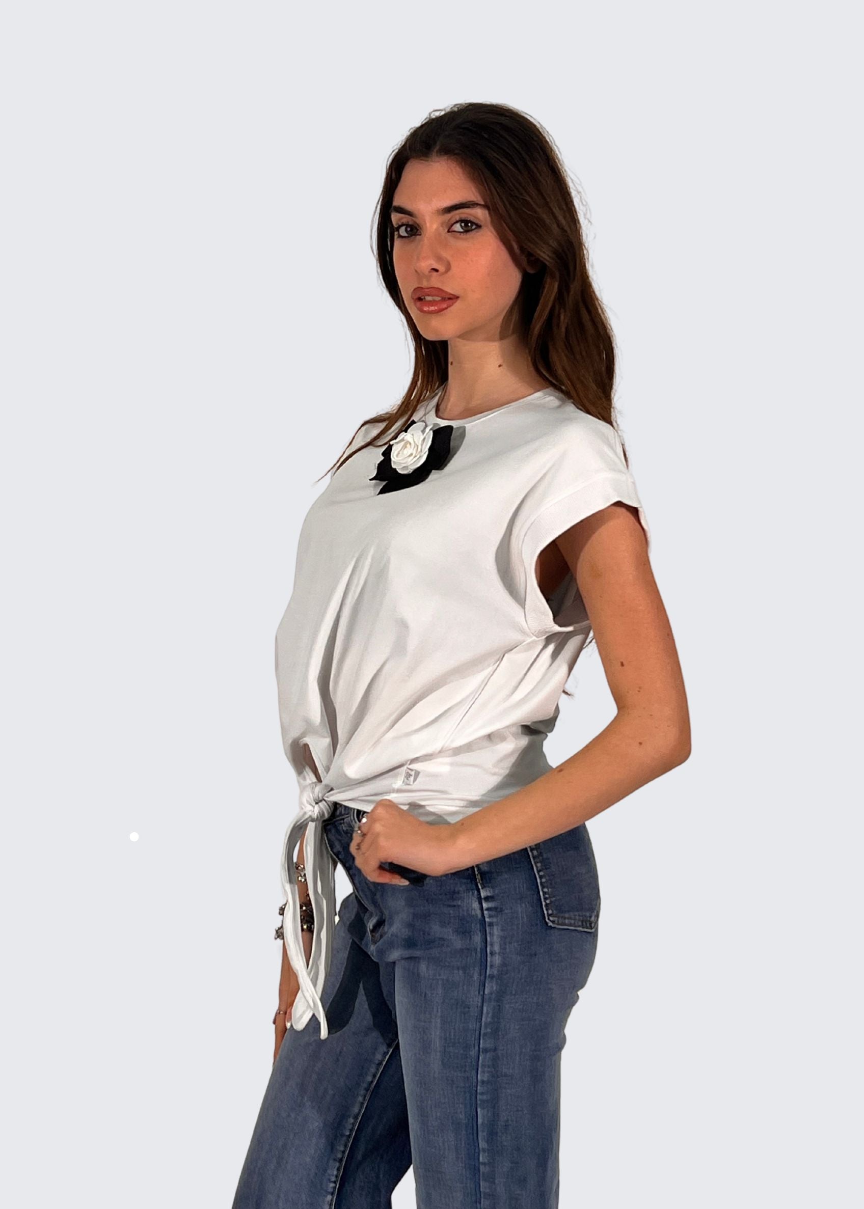 T-Shirt in cotone stretch