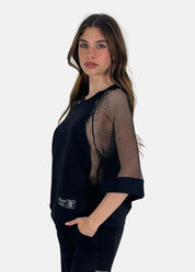 Maglia con inserti in rete