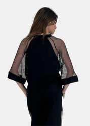 Maglia con inserti in rete