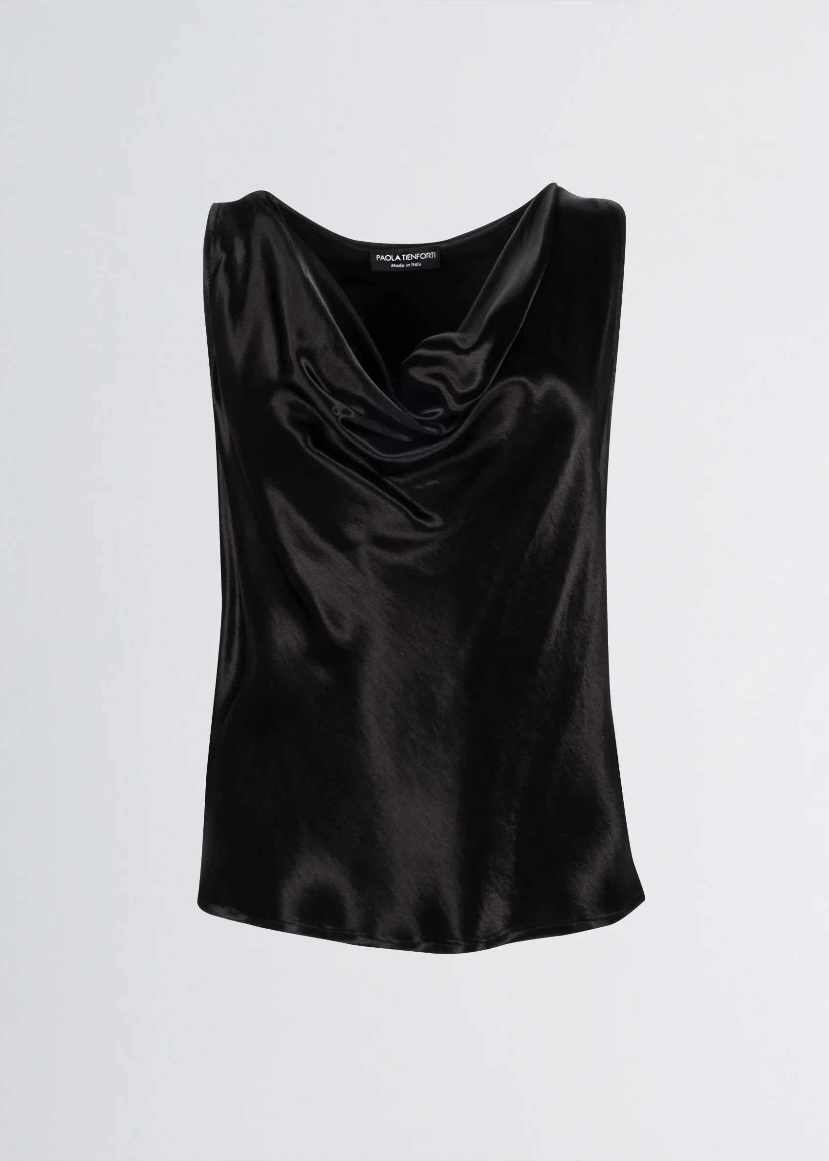 Paola T. Blusa scollatura morbida in raso