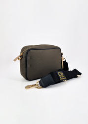 Borsa a tracolla in traforato con dettagli oro - Paola Tienforti - Sito Ufficiale