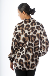 Camicia con stampa leopardata