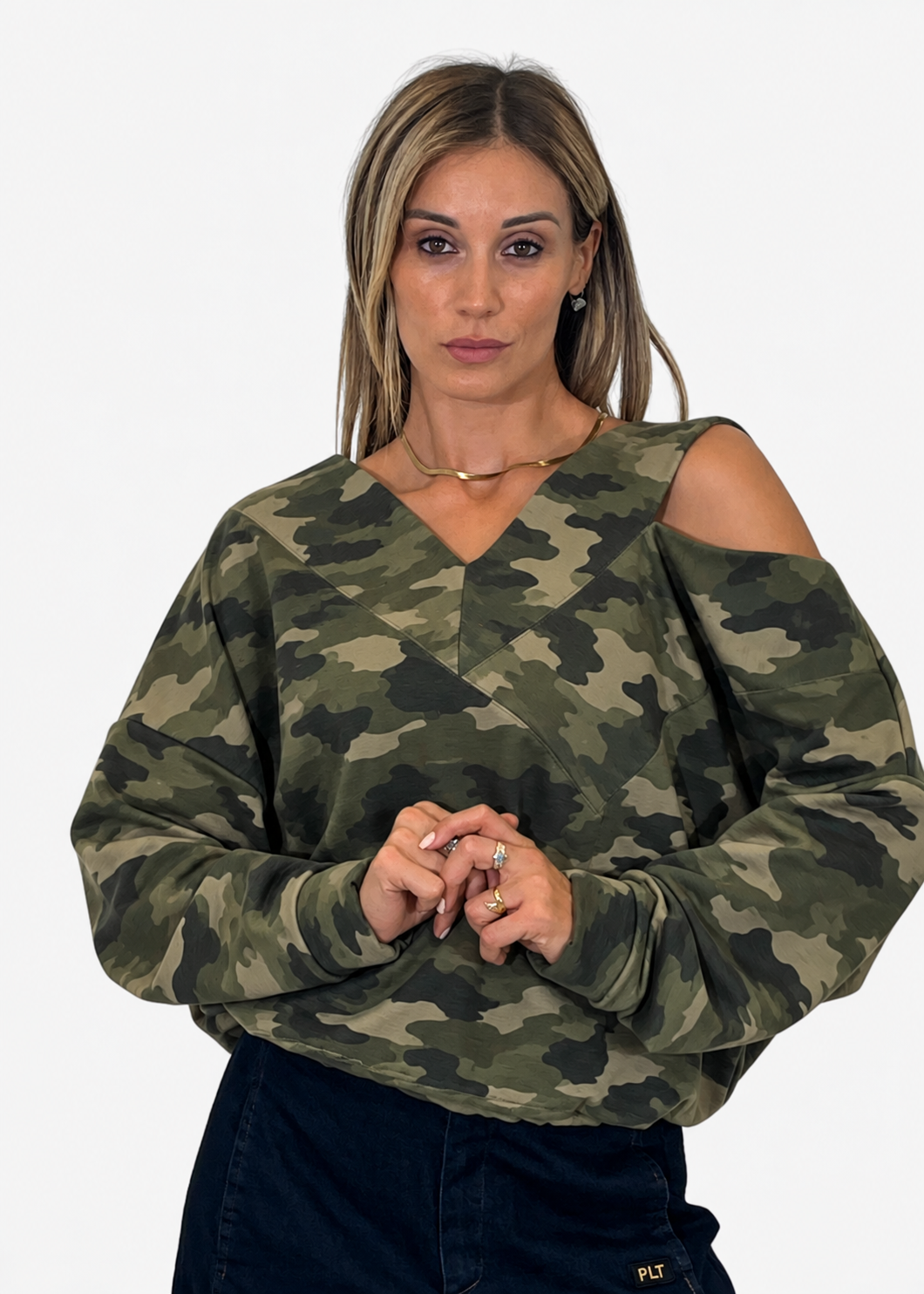 Felpa Donna Scollo a V