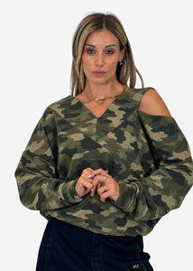 Felpa Donna Scollo a V